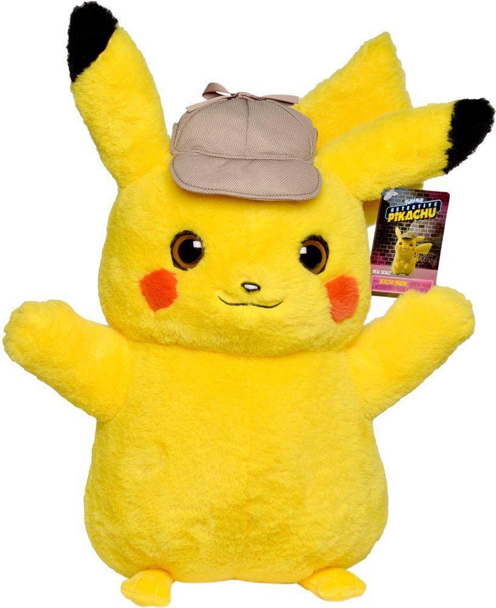 Pokemon Detective Pikachu Pluche Knuffel 42 cm | Detective Movie Peluche Plush 42cm